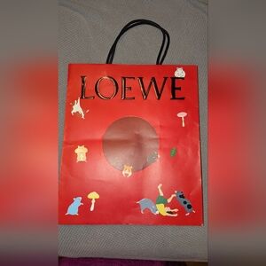 LOEWE Shopping Bag Shopper Suna Fujita Japan Limited Rare Red GUC